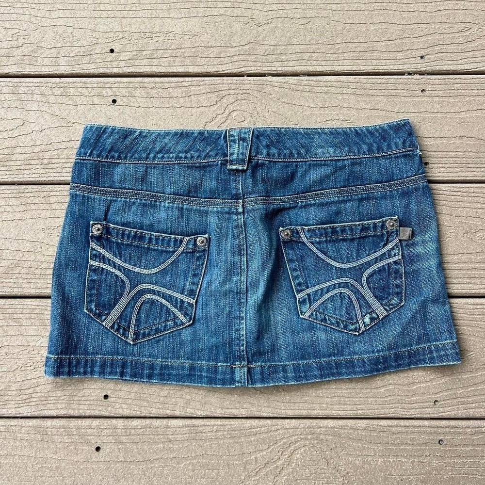 Y2K Tommy Jeans Denim Mini Skirt Size 9 Festival Grunge Preppy